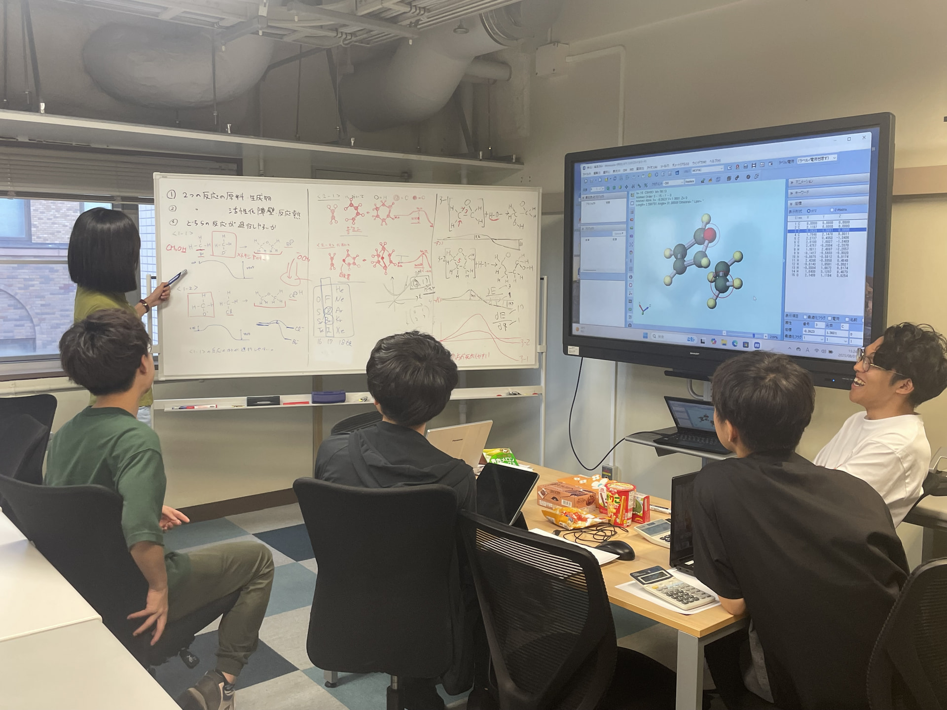 高校生が体験入学に来てくれました
