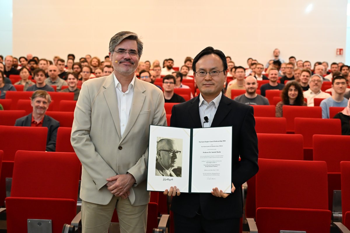 前田先生が The Karl-Ziegler-Guest-Professorship 2026 を授与され、受賞講演を行いました